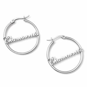 Chamorrita Silver Hoop Earrings
